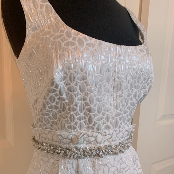 Silver & White dress - Picture 2 of 12